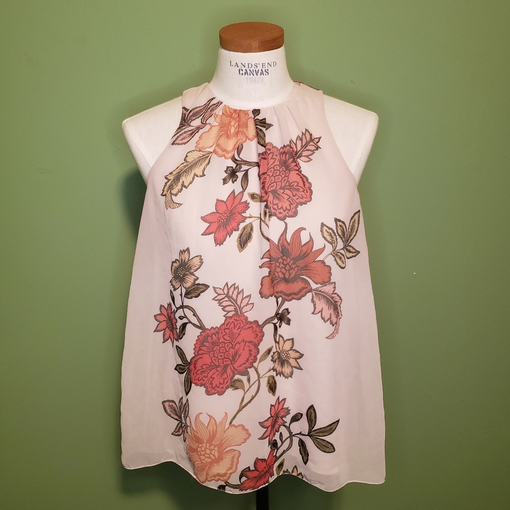 Vince Camuto Floral Halter Top S